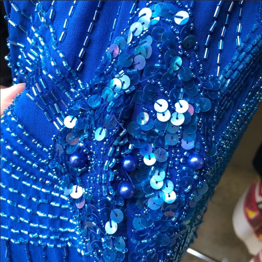 🥶Vintage Beaded & Sequin Lillie Rubin Dress (S) - Picture 14 of 16